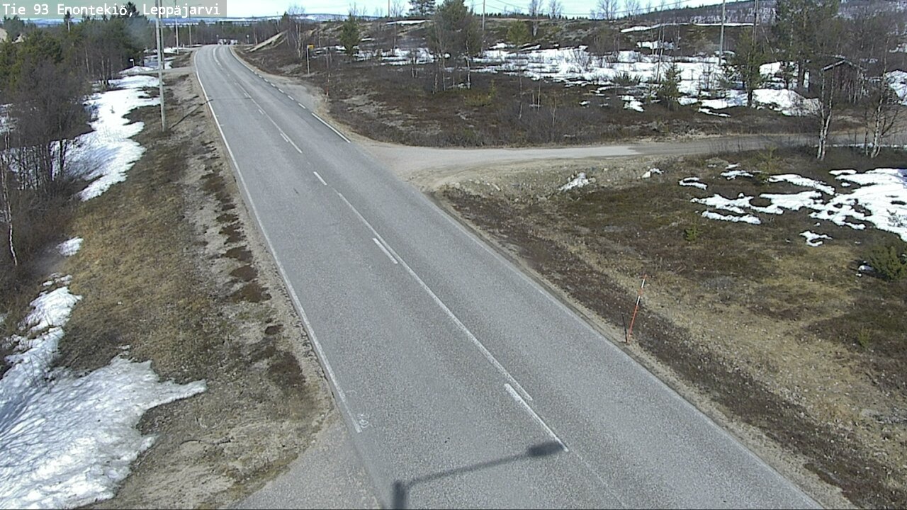 Weather Camera Image Road 93 Enontekiö, Leppäjärvi, Enontekiö, Lappi