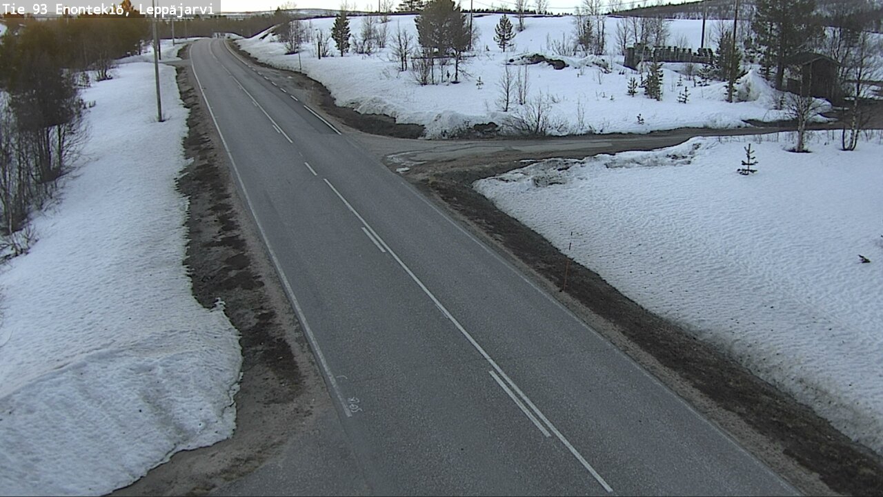 Weather Camera Image Road 93 Enontekiö, Leppäjärvi, Enontekiö, Lappi