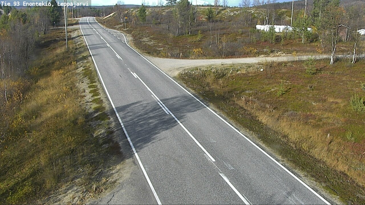 Weather Camera Image Väg 93 Enontekis, Leppäjärvi, Enontekiö, Lappi