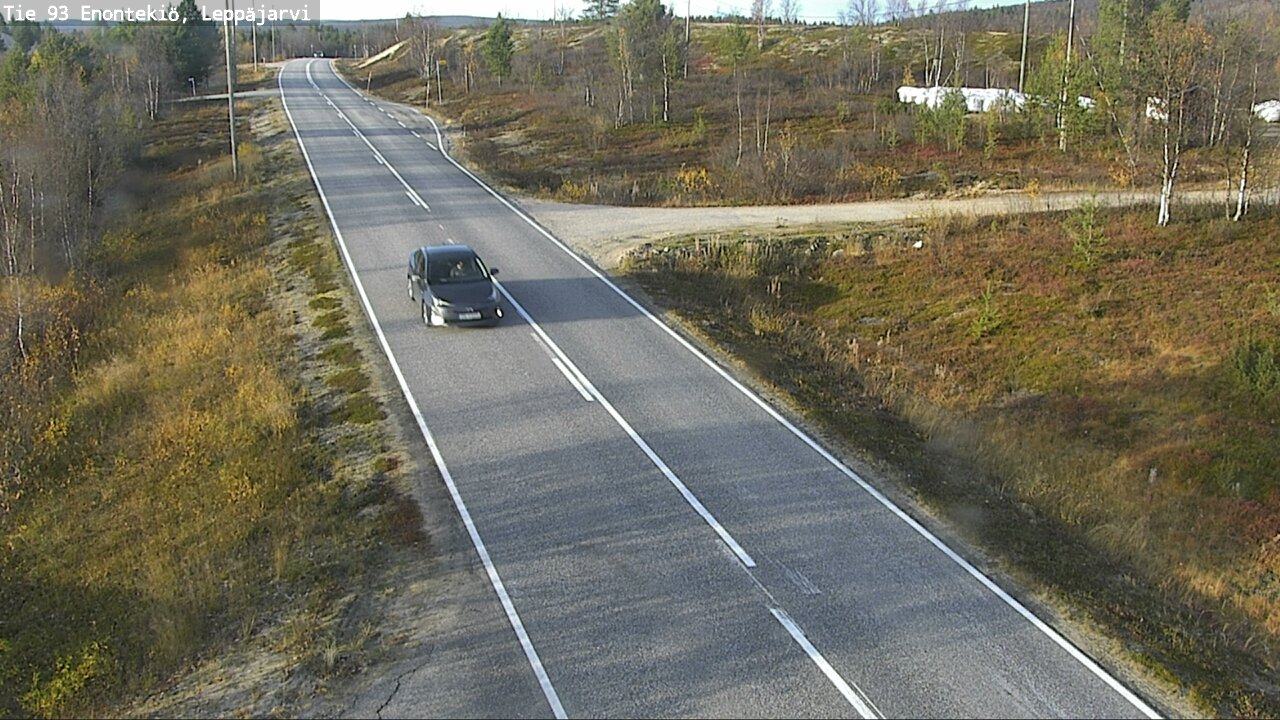 Weather Camera Image Väg 93 Enontekis, Leppäjärvi, Enontekiö, Lappi