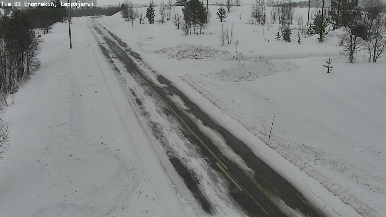 Weather Camera Image Road 93 Enontekiö, Leppäjärvi, Enontekiö, Lappi
