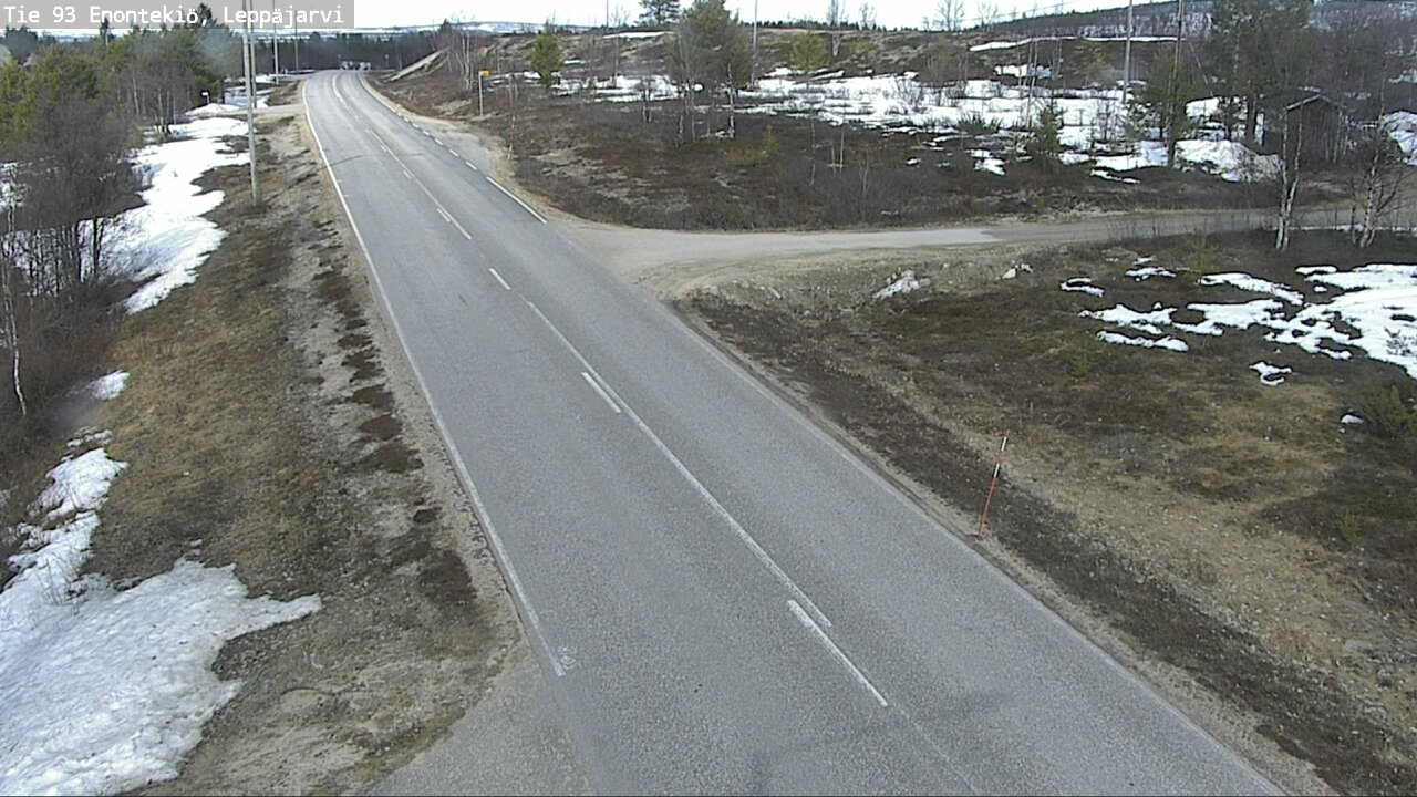 Weather Camera Image Road 93 Enontekiö, Leppäjärvi, Enontekiö, Lappi
