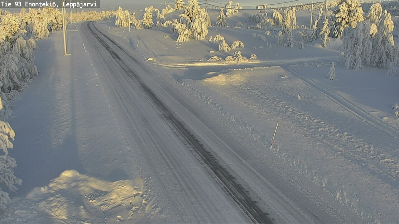 Weather Camera Image Road 93 Enontekiö, Leppäjärvi, Enontekiö, Lappi