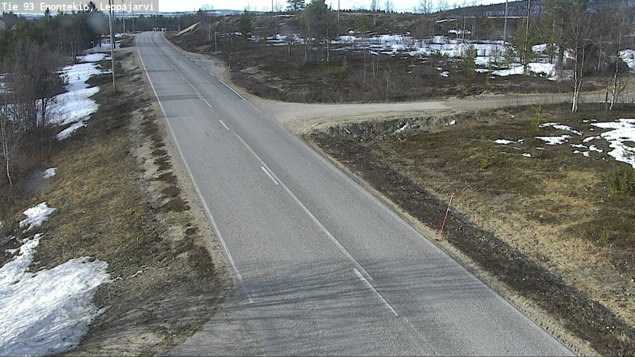 Weather Camera Image Road 93 Enontekiö, Leppäjärvi, Enontekiö, Lappi