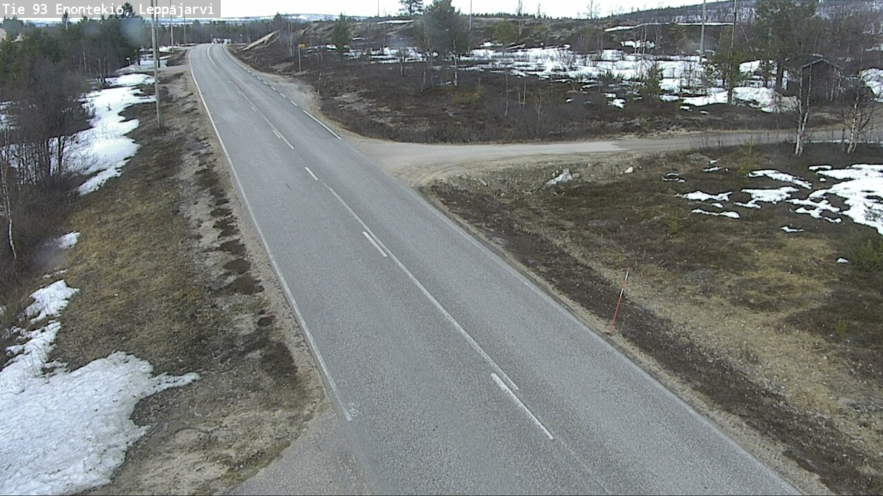 Weather Camera Image Road 93 Enontekiö, Leppäjärvi, Enontekiö, Lappi