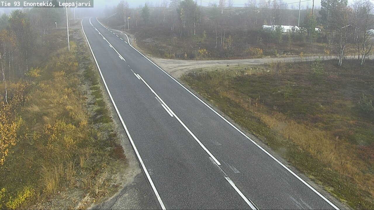 Weather Camera Image Road 93 Enontekiö, Leppäjärvi, Enontekiö, Lappi