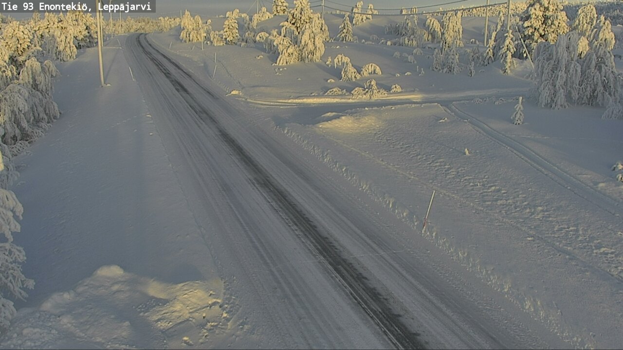 Weather Camera Image Road 93 Enontekiö, Leppäjärvi, Enontekiö, Lappi