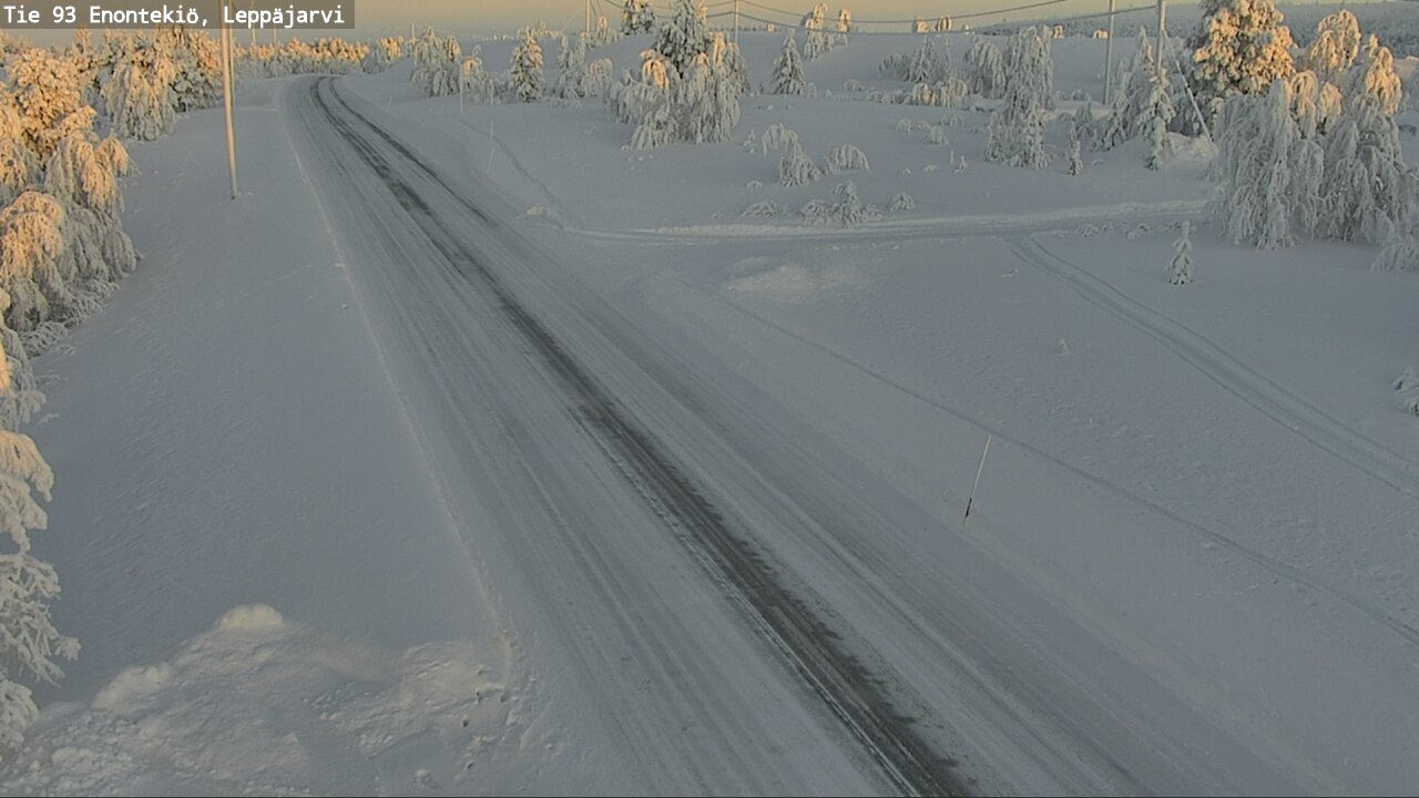 Weather Camera Image Road 93 Enontekiö, Leppäjärvi, Enontekiö, Lappi