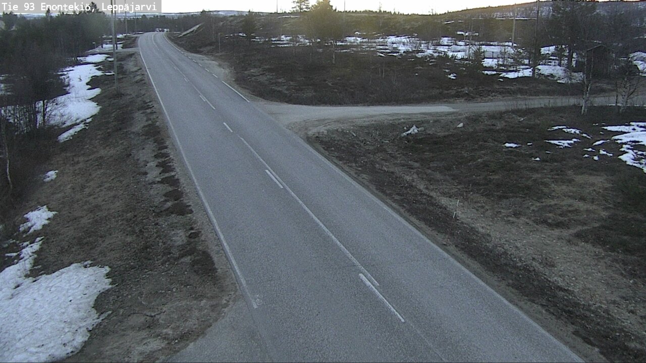 Weather Camera Image Road 93 Enontekiö, Leppäjärvi, Enontekiö, Lappi