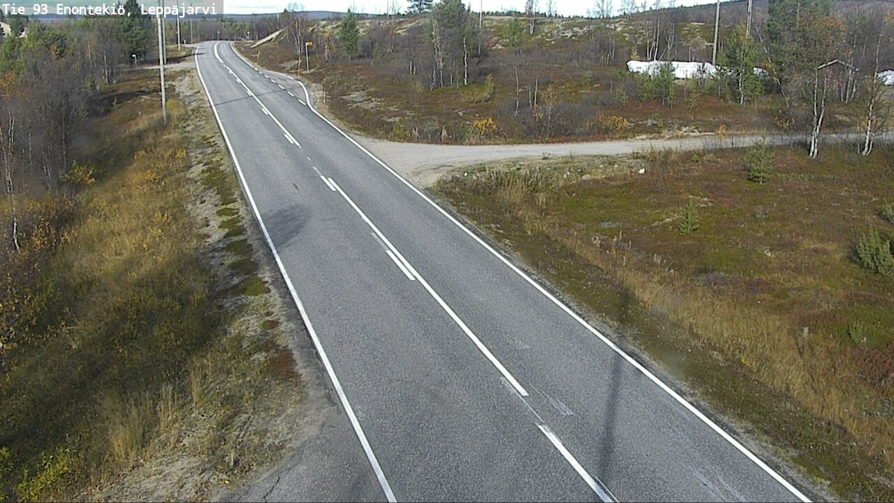 Weather Camera Image Väg 93 Enontekis, Leppäjärvi, Enontekiö, Lappi