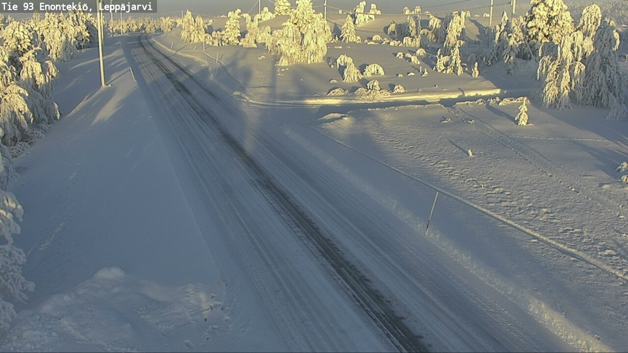Weather Camera Image Väg 93 Enontekis, Leppäjärvi, Enontekiö, Lappi