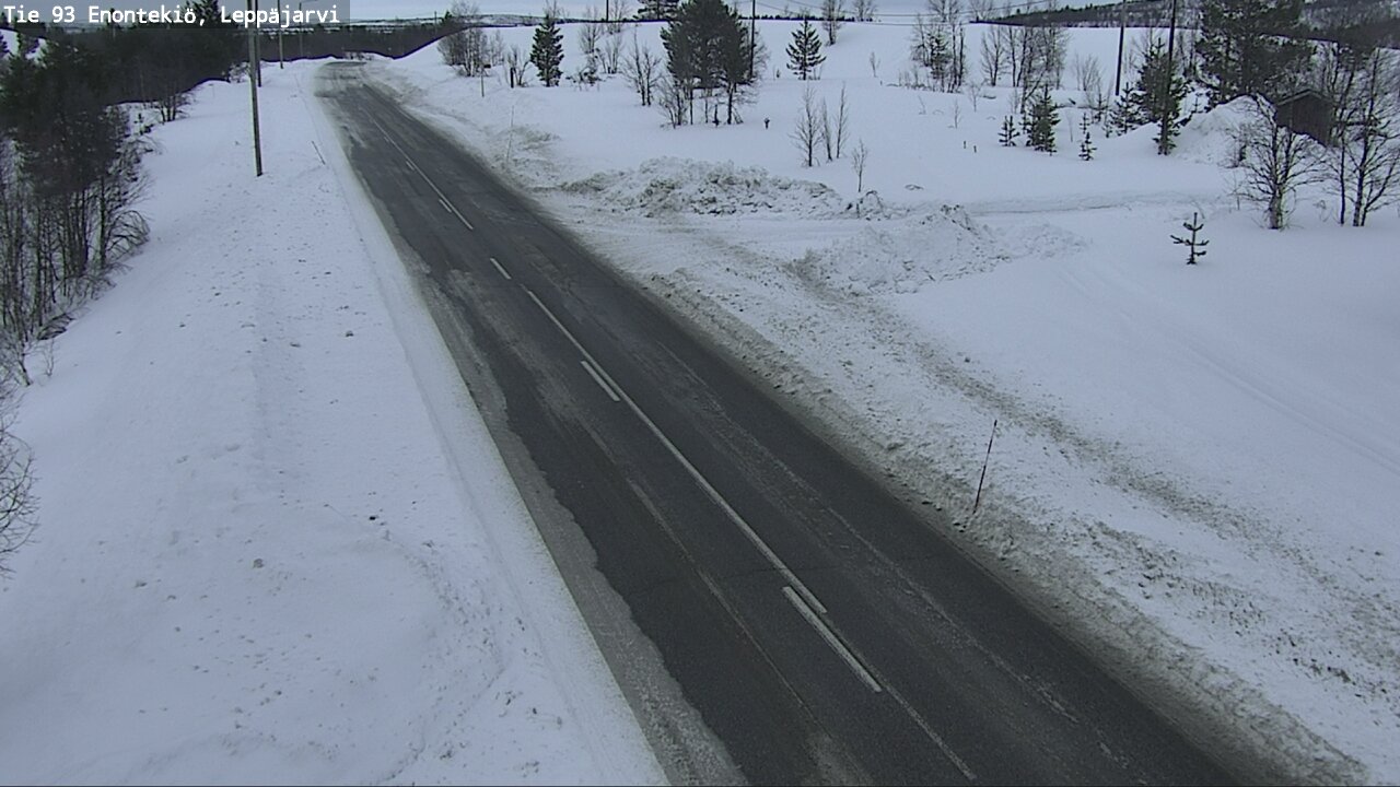 Weather Camera Image Road 93 Enontekiö, Leppäjärvi, Enontekiö, Lappi