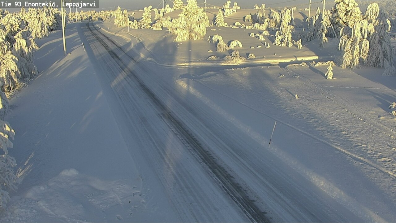 Weather Camera Image Väg 93 Enontekis, Leppäjärvi, Enontekiö, Lappi