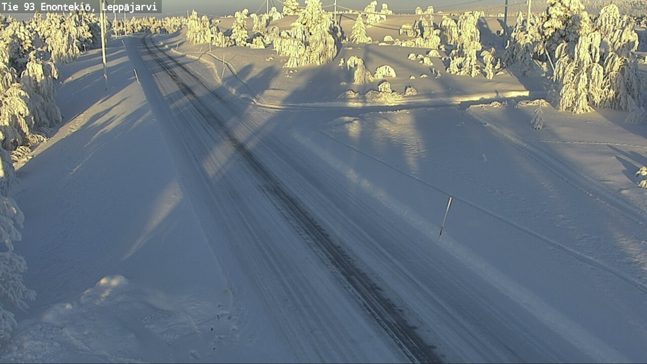 Weather Camera Image Väg 93 Enontekis, Leppäjärvi, Enontekiö, Lappi