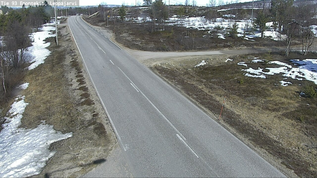 Weather Camera Image Road 93 Enontekiö, Leppäjärvi, Enontekiö, Lappi
