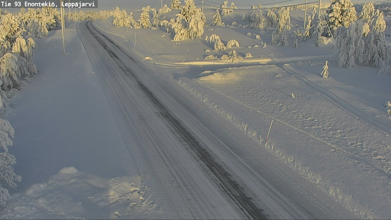 Weather Camera Image Väg 93 Enontekis, Leppäjärvi, Enontekiö, Lappi