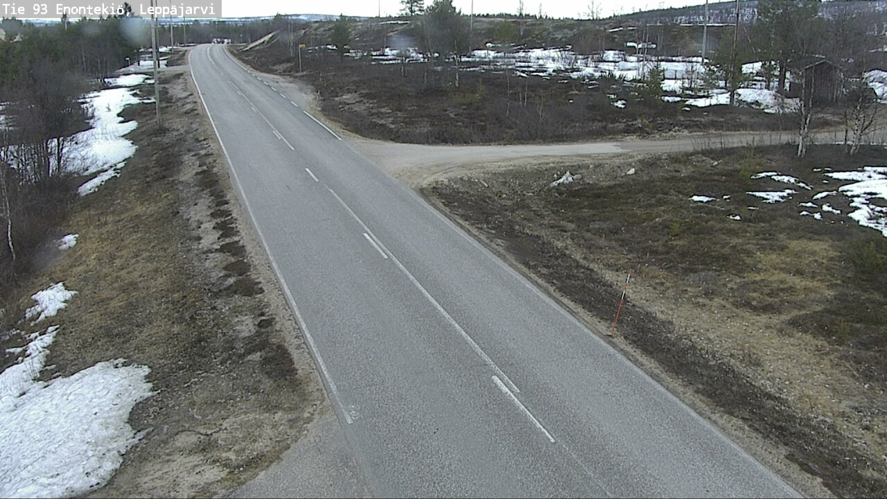 Weather Camera Image Road 93 Enontekiö, Leppäjärvi, Enontekiö, Lappi