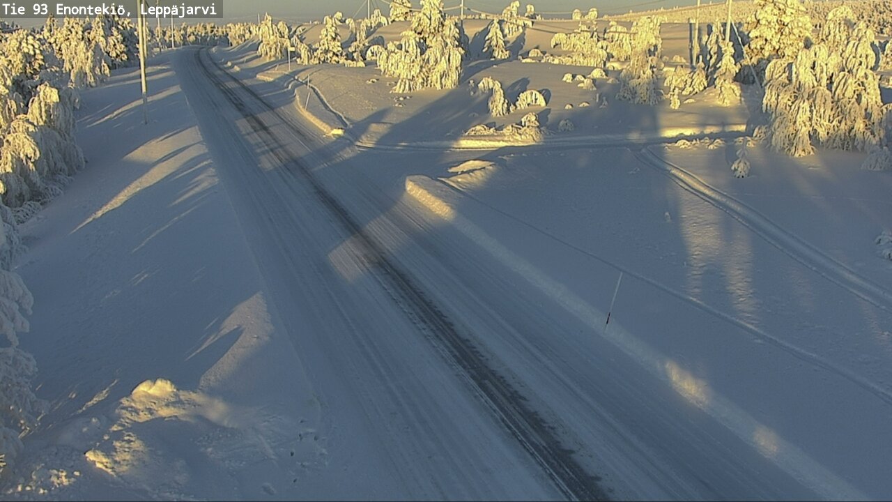 Weather Camera Image Väg 93 Enontekis, Leppäjärvi, Enontekiö, Lappi