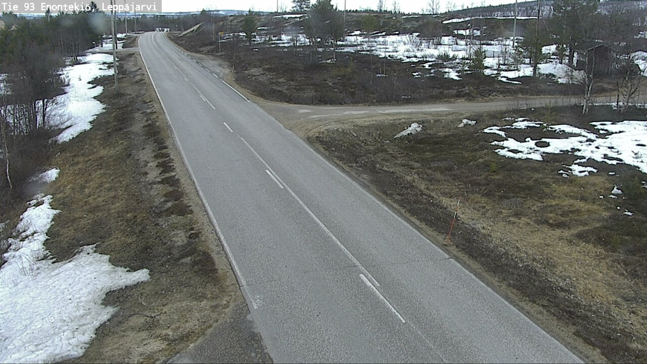 Weather Camera Image Road 93 Enontekiö, Leppäjärvi, Enontekiö, Lappi