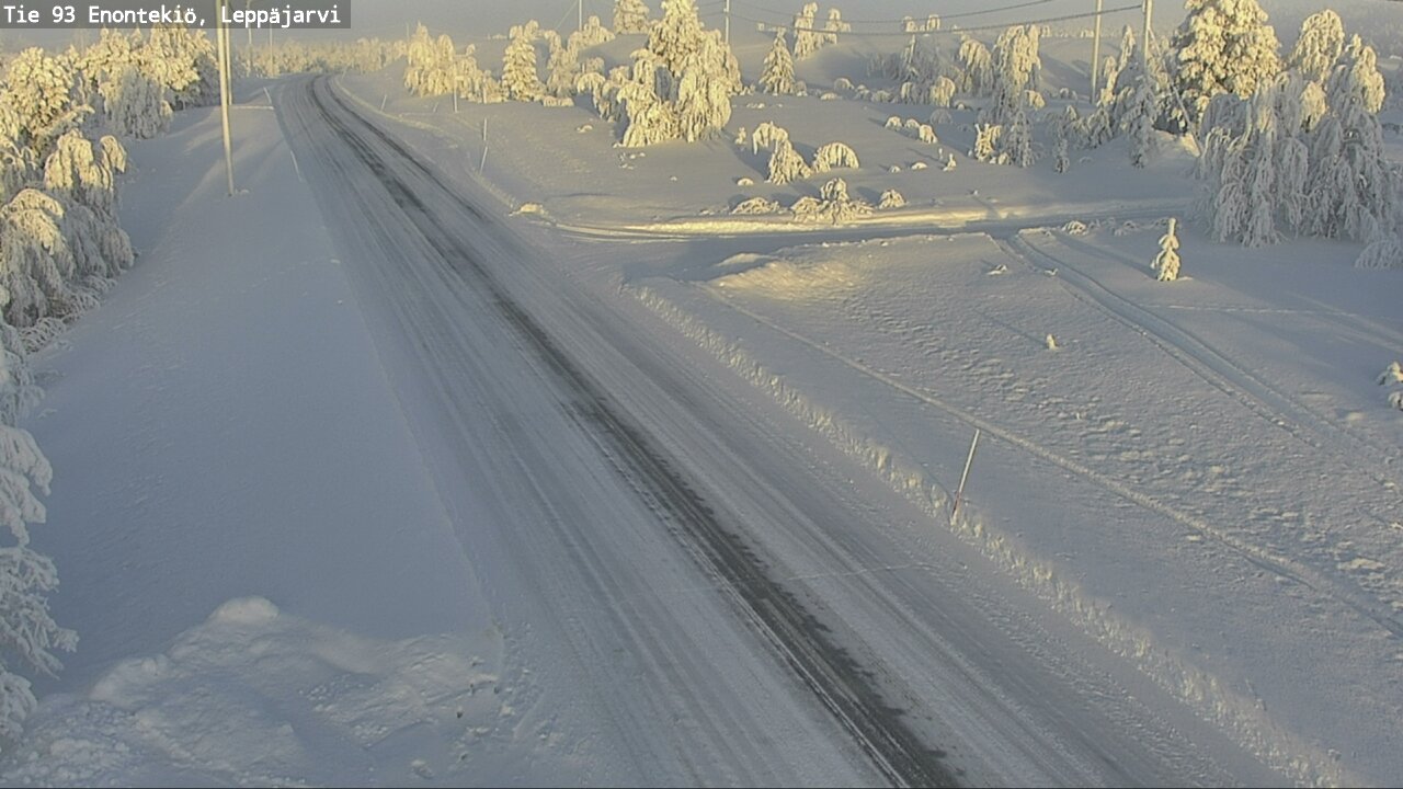 Weather Camera Image Väg 93 Enontekis, Leppäjärvi, Enontekiö, Lappi
