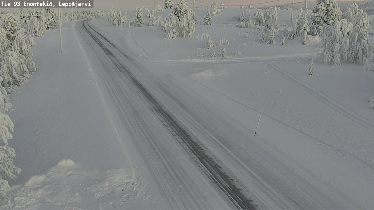 Weather Camera Image Road 93 Enontekiö, Leppäjärvi, Enontekiö, Lappi