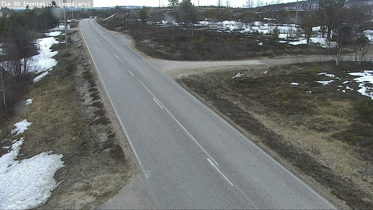 Weather Camera Image Road 93 Enontekiö, Leppäjärvi, Enontekiö, Lappi