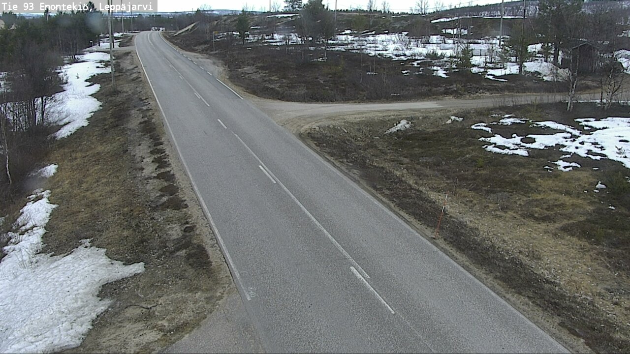 Weather Camera Image Road 93 Enontekiö, Leppäjärvi, Enontekiö, Lappi