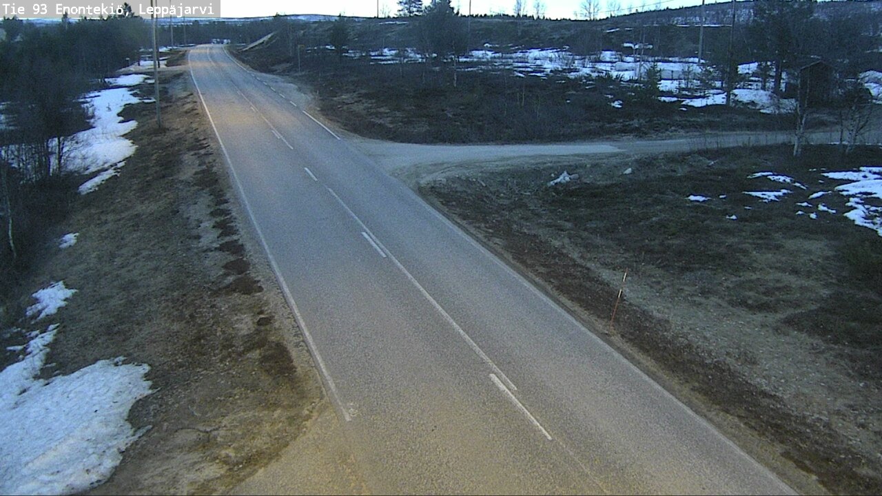 Weather Camera Image Road 93 Enontekiö, Leppäjärvi, Enontekiö, Lappi