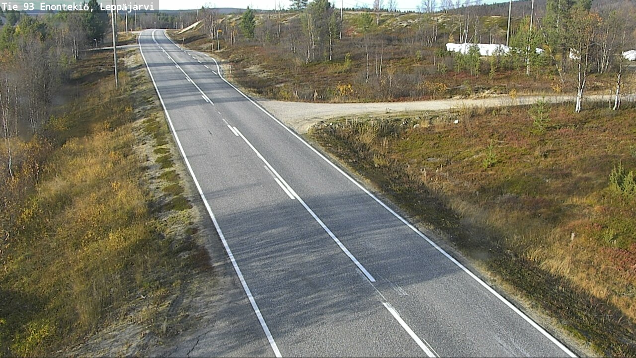 Weather Camera Image Väg 93 Enontekis, Leppäjärvi, Enontekiö, Lappi