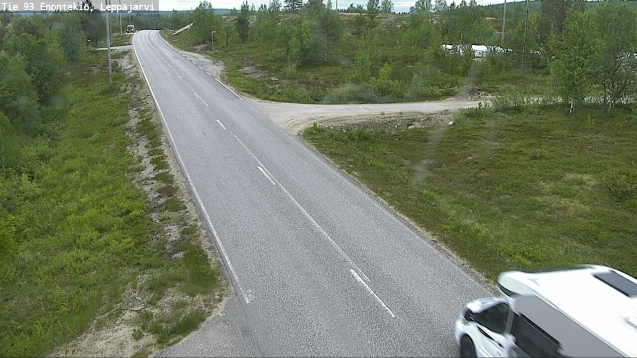 Weather Camera Image Road 93 Enontekiö, Leppäjärvi, Enontekiö, Lappi