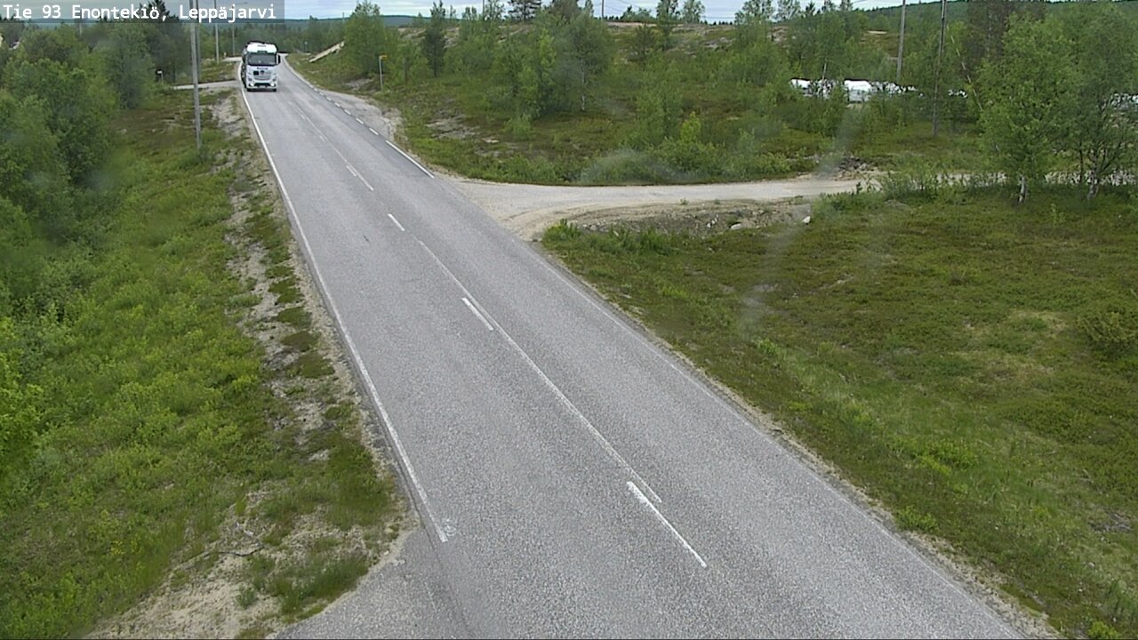 Weather Camera Image Väg 93 Enontekis, Leppäjärvi, Enontekiö, Lappi
