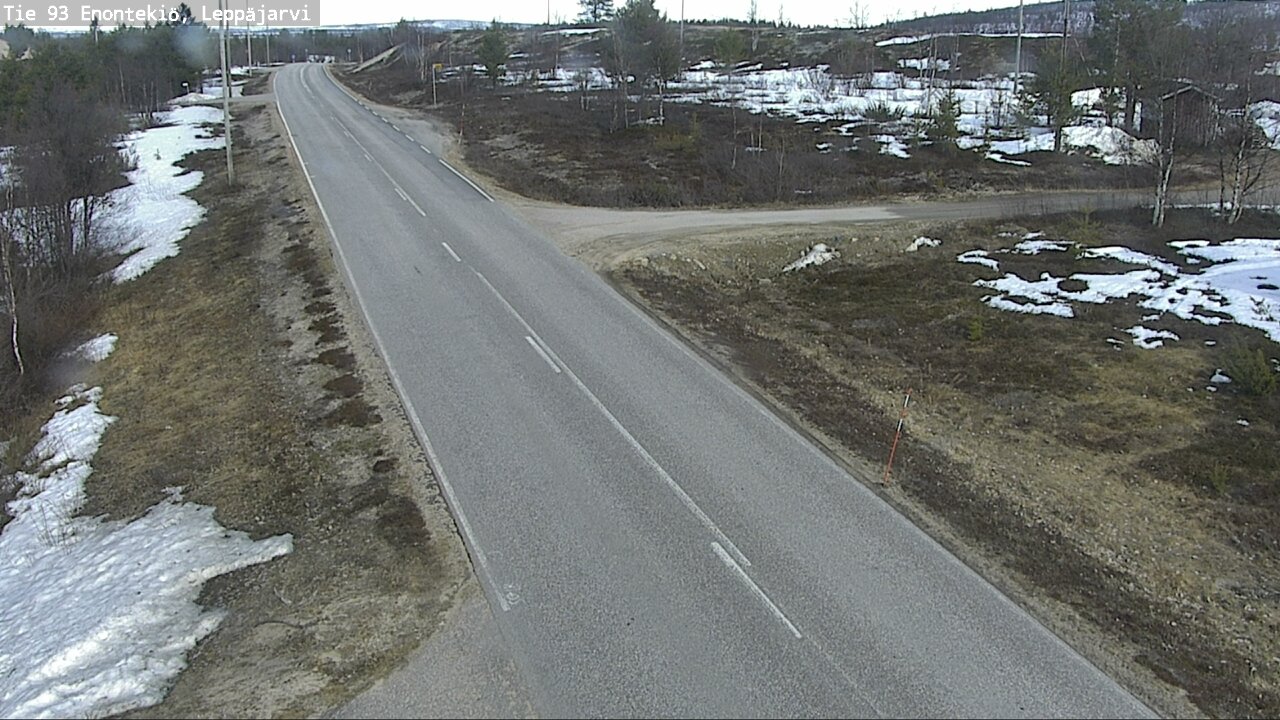 Weather Camera Image Road 93 Enontekiö, Leppäjärvi, Enontekiö, Lappi