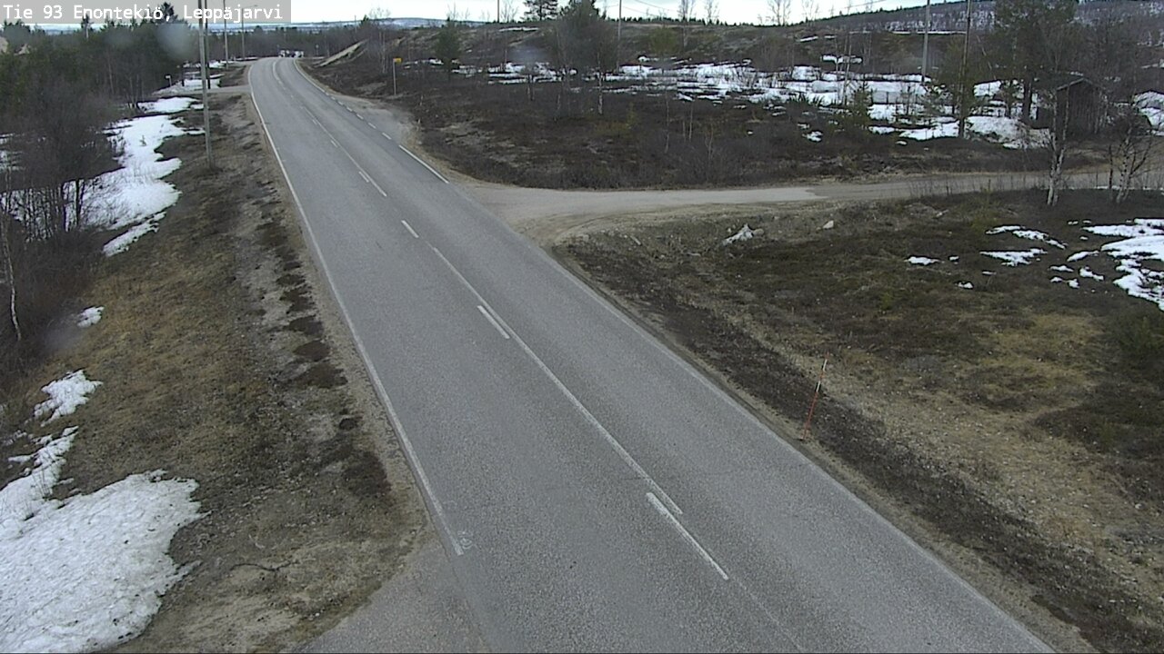 Weather Camera Image Road 93 Enontekiö, Leppäjärvi, Enontekiö, Lappi