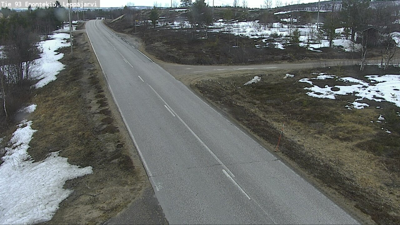 Weather Camera Image Road 93 Enontekiö, Leppäjärvi, Enontekiö, Lappi