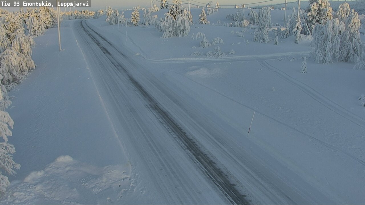 Weather Camera Image Road 93 Enontekiö, Leppäjärvi, Enontekiö, Lappi