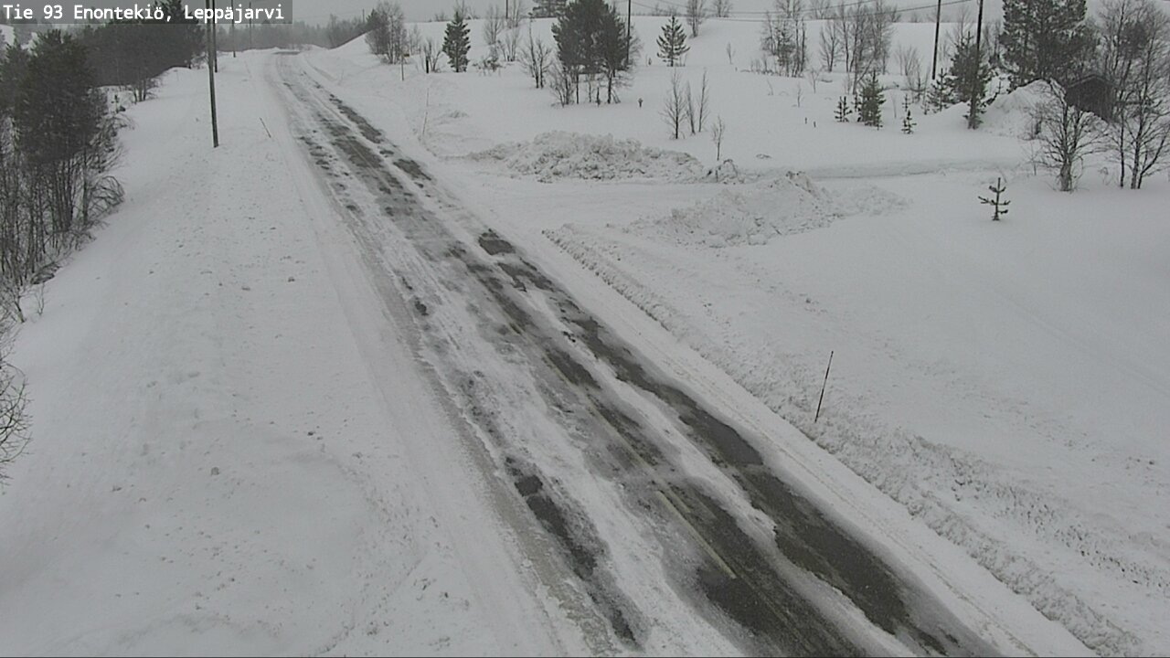 Weather Camera Image Road 93 Enontekiö, Leppäjärvi, Enontekiö, Lappi