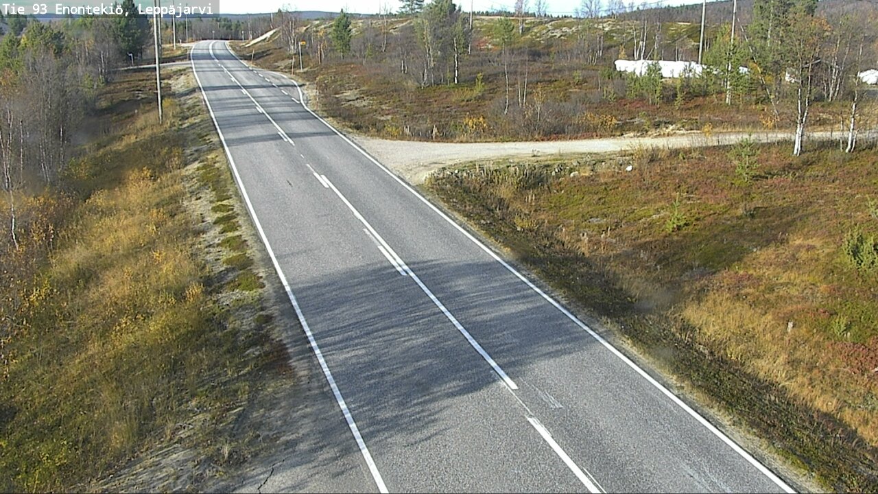Weather Camera Image Väg 93 Enontekis, Leppäjärvi, Enontekiö, Lappi