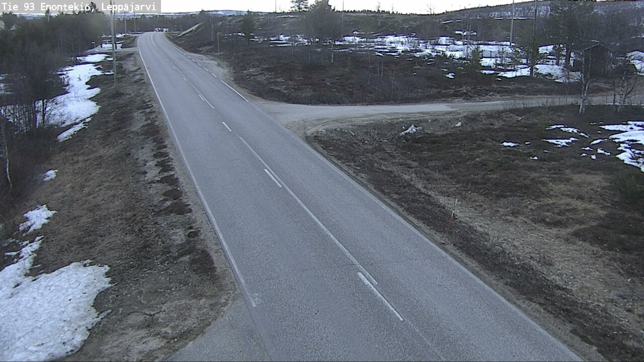 Weather Camera Image Road 93 Enontekiö, Leppäjärvi, Enontekiö, Lappi