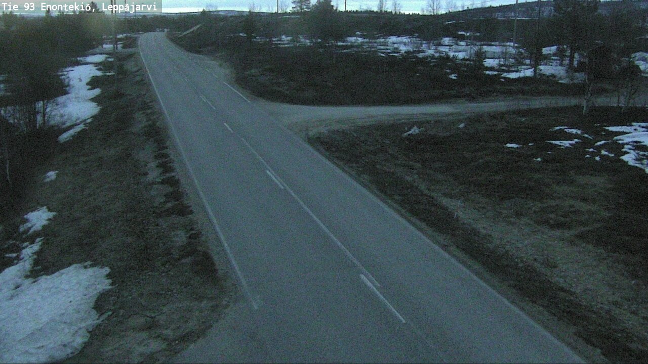 Weather Camera Image Road 93 Enontekiö, Leppäjärvi, Enontekiö, Lappi