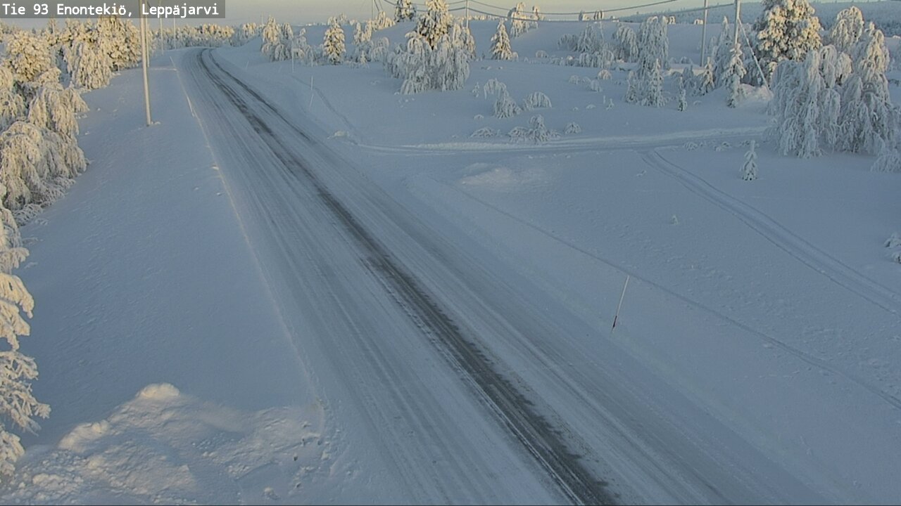 Weather Camera Image Road 93 Enontekiö, Leppäjärvi, Enontekiö, Lappi