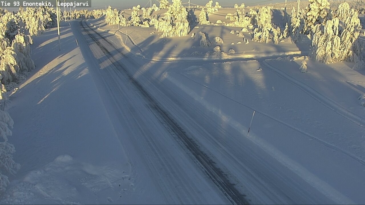Weather Camera Image Väg 93 Enontekis, Leppäjärvi, Enontekiö, Lappi