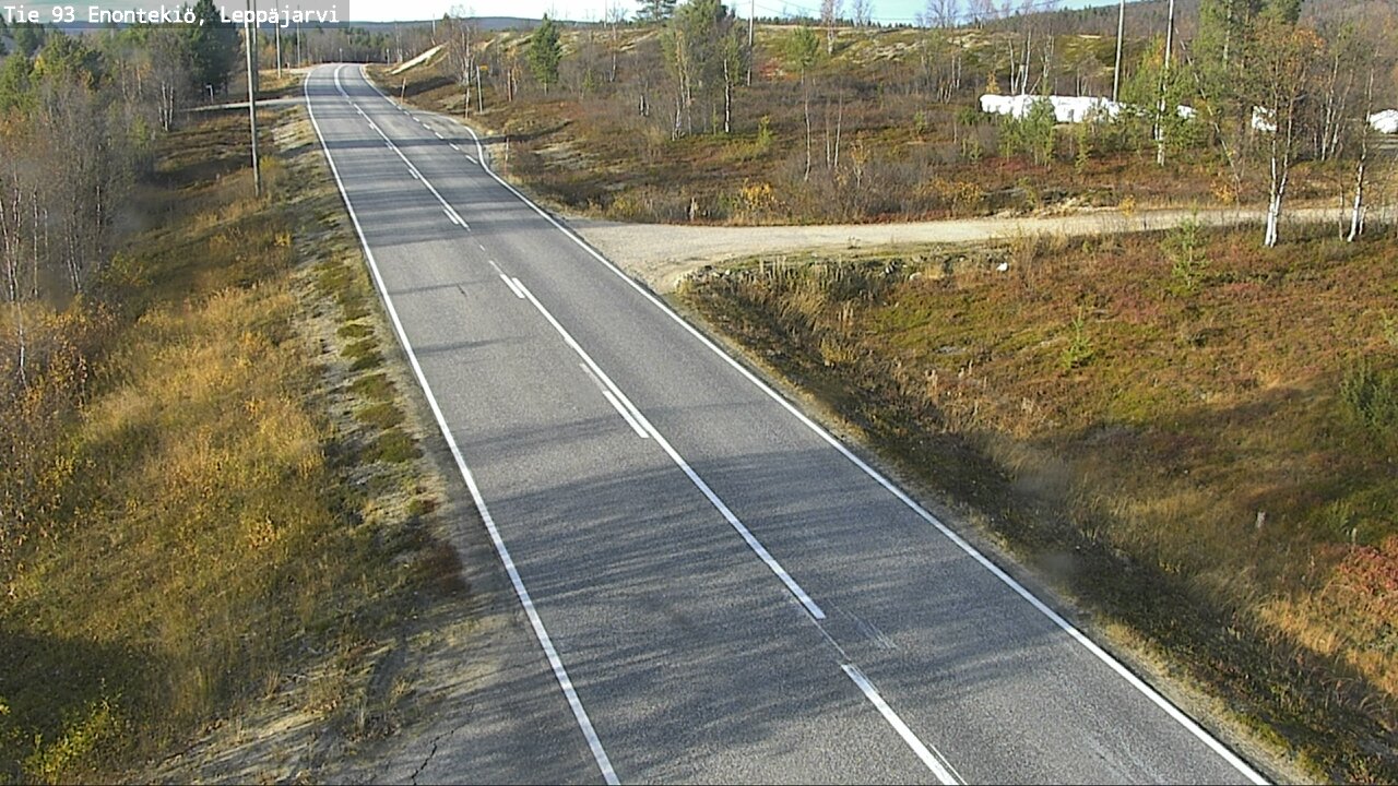 Weather Camera Image Väg 93 Enontekis, Leppäjärvi, Enontekiö, Lappi