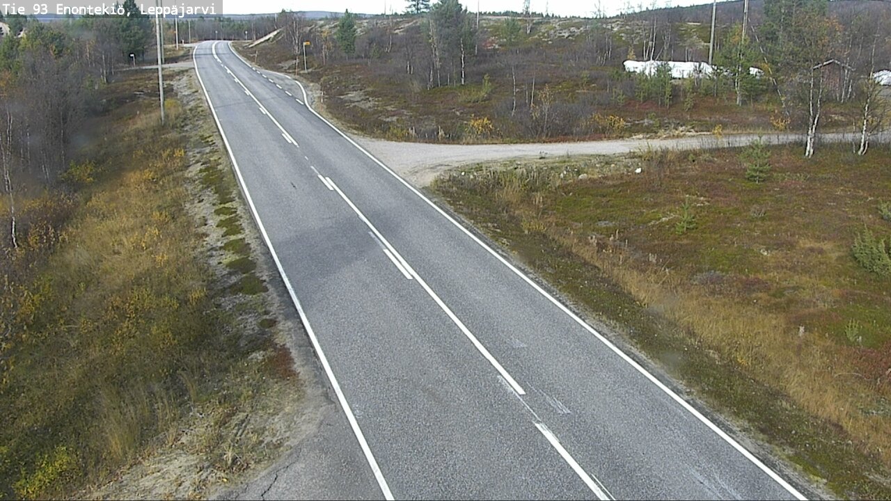 Weather Camera Image Väg 93 Enontekis, Leppäjärvi, Enontekiö, Lappi