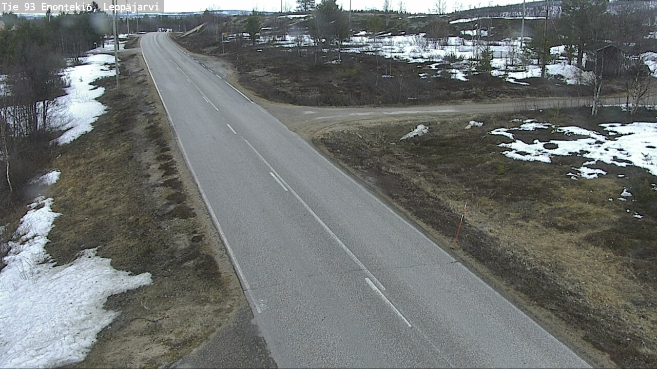 Weather Camera Image Road 93 Enontekiö, Leppäjärvi, Enontekiö, Lappi