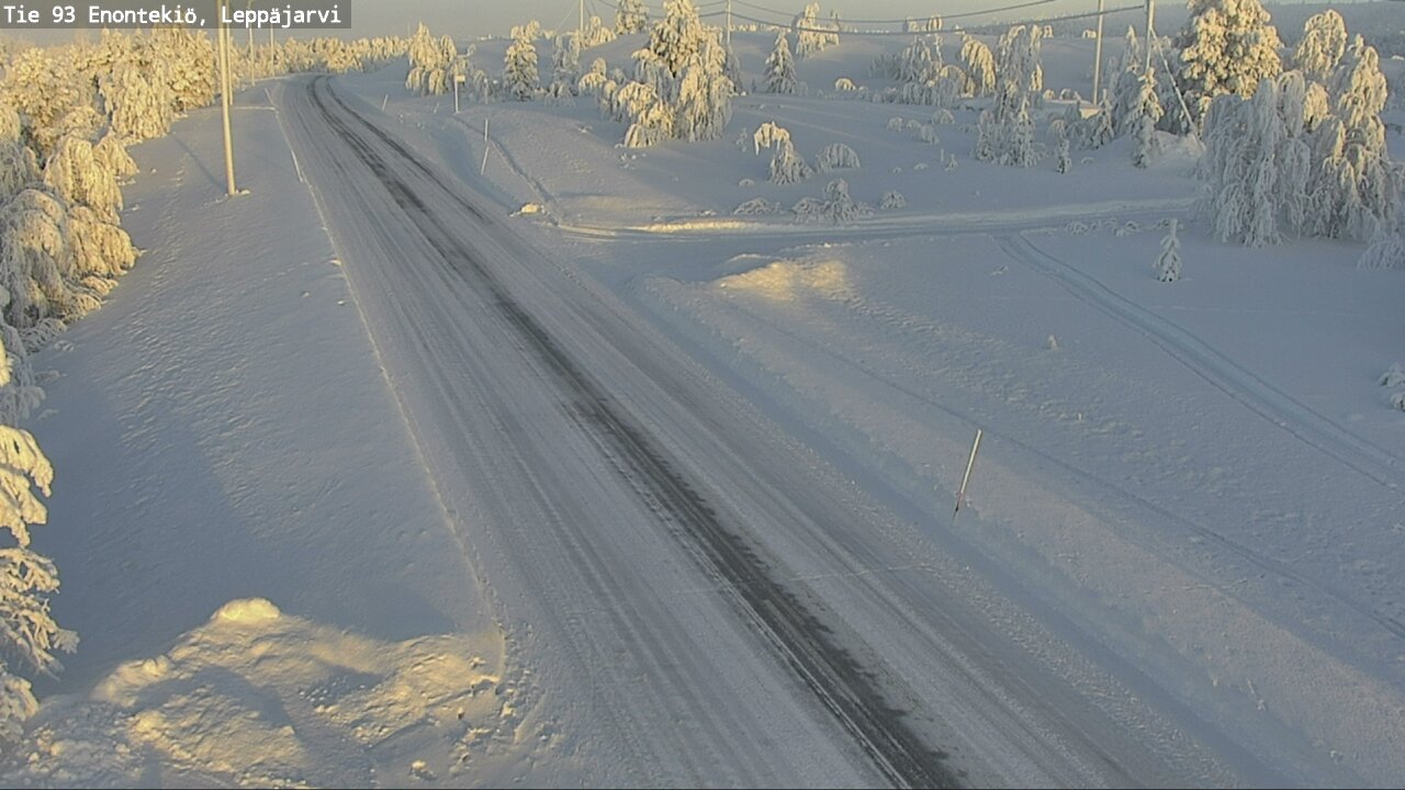 Weather Camera Image Road 93 Enontekiö, Leppäjärvi, Enontekiö, Lappi