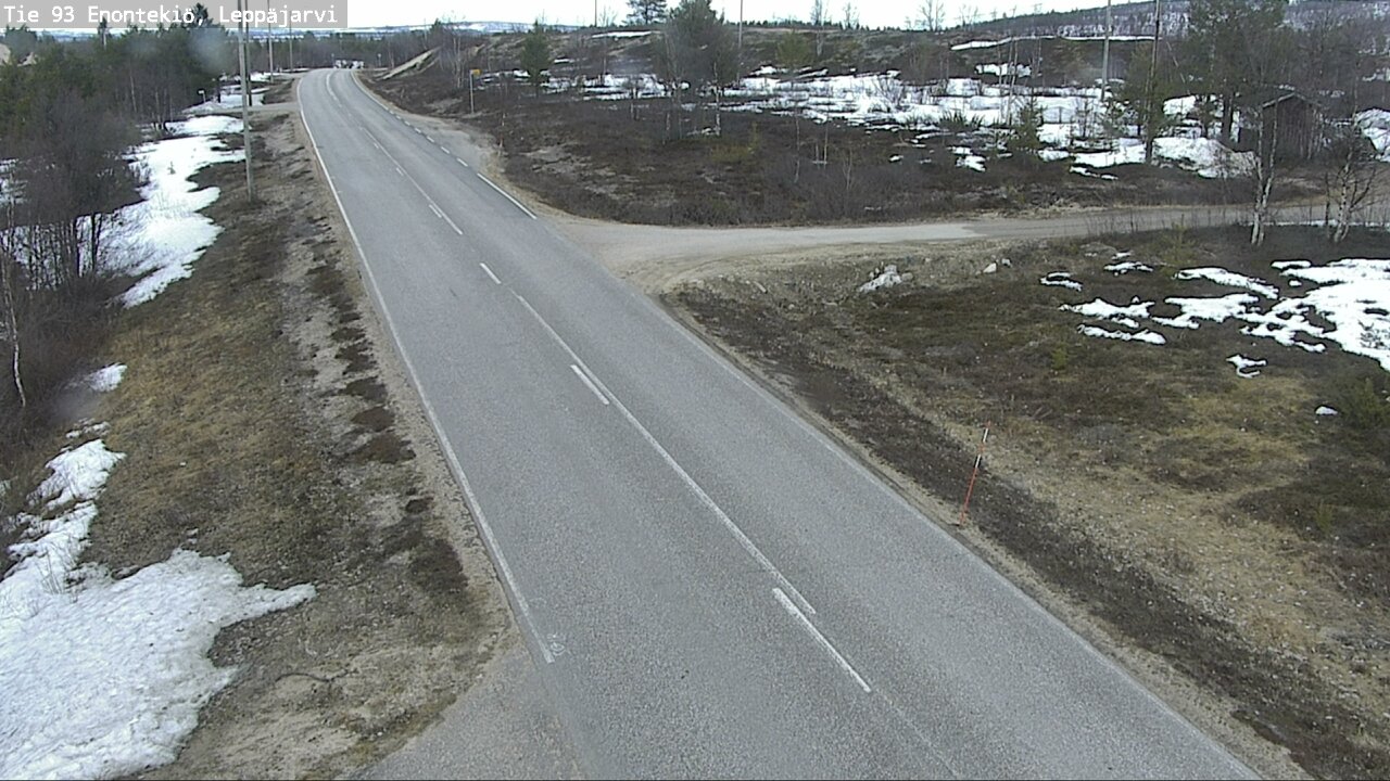 Weather Camera Image Road 93 Enontekiö, Leppäjärvi, Enontekiö, Lappi