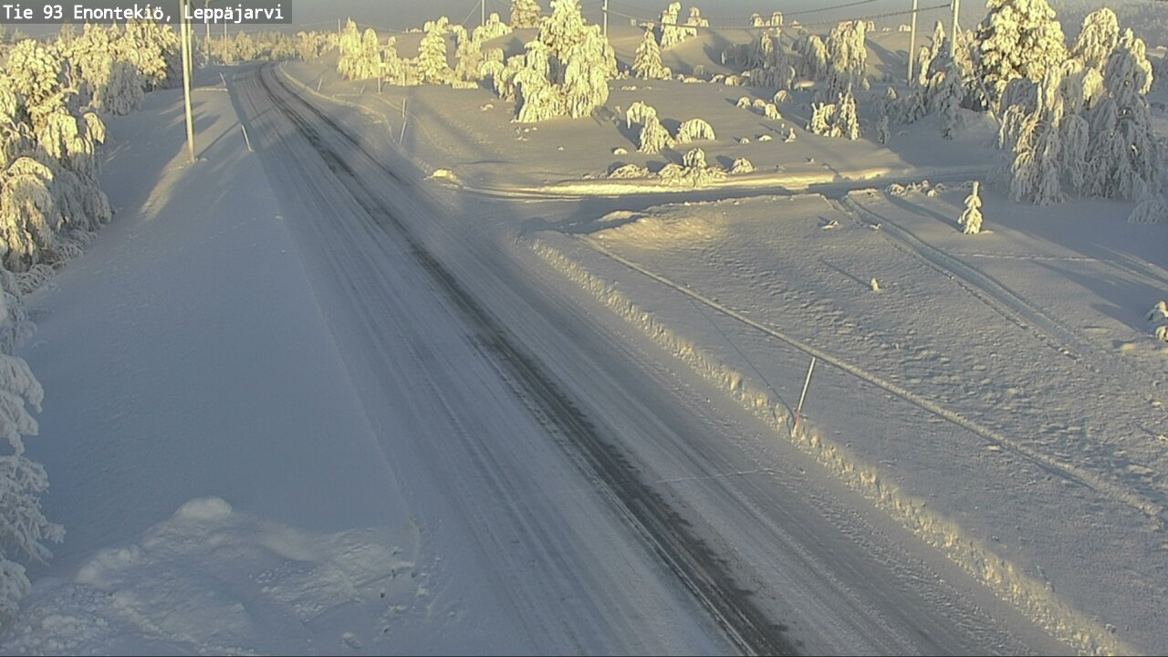 Weather Camera Image Väg 93 Enontekis, Leppäjärvi, Enontekiö, Lappi