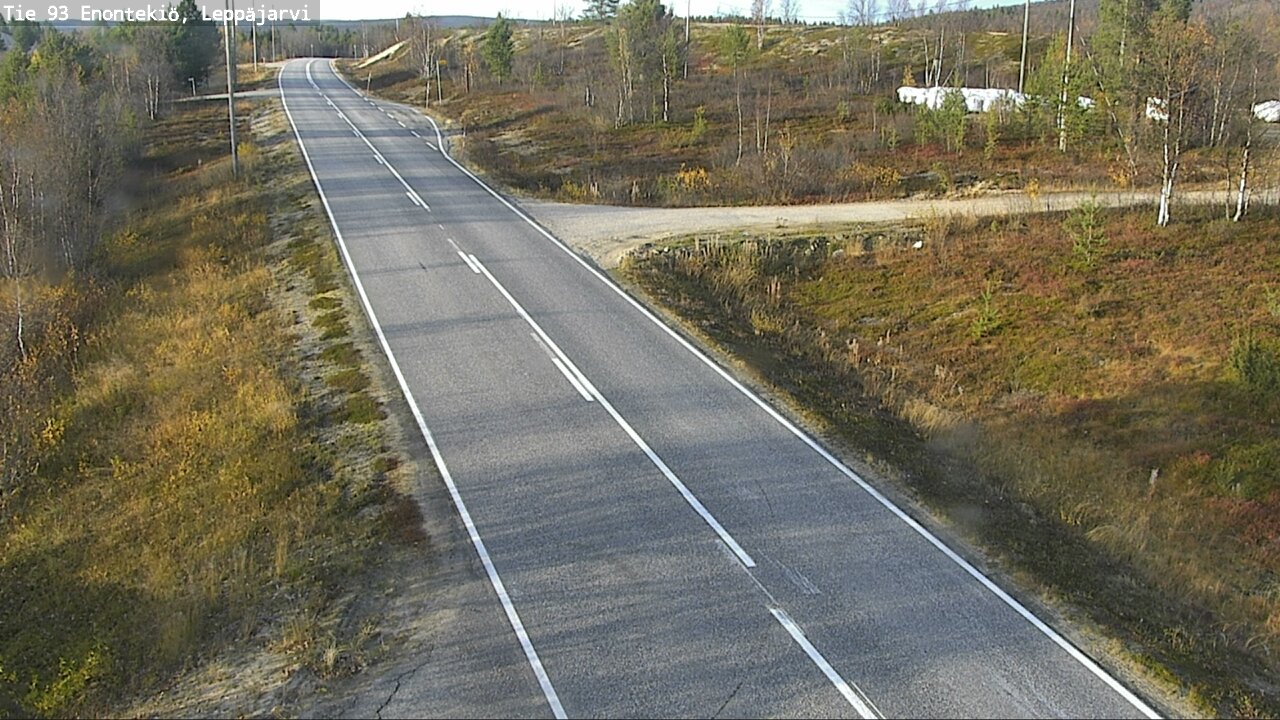 Weather Camera Image Väg 93 Enontekis, Leppäjärvi, Enontekiö, Lappi