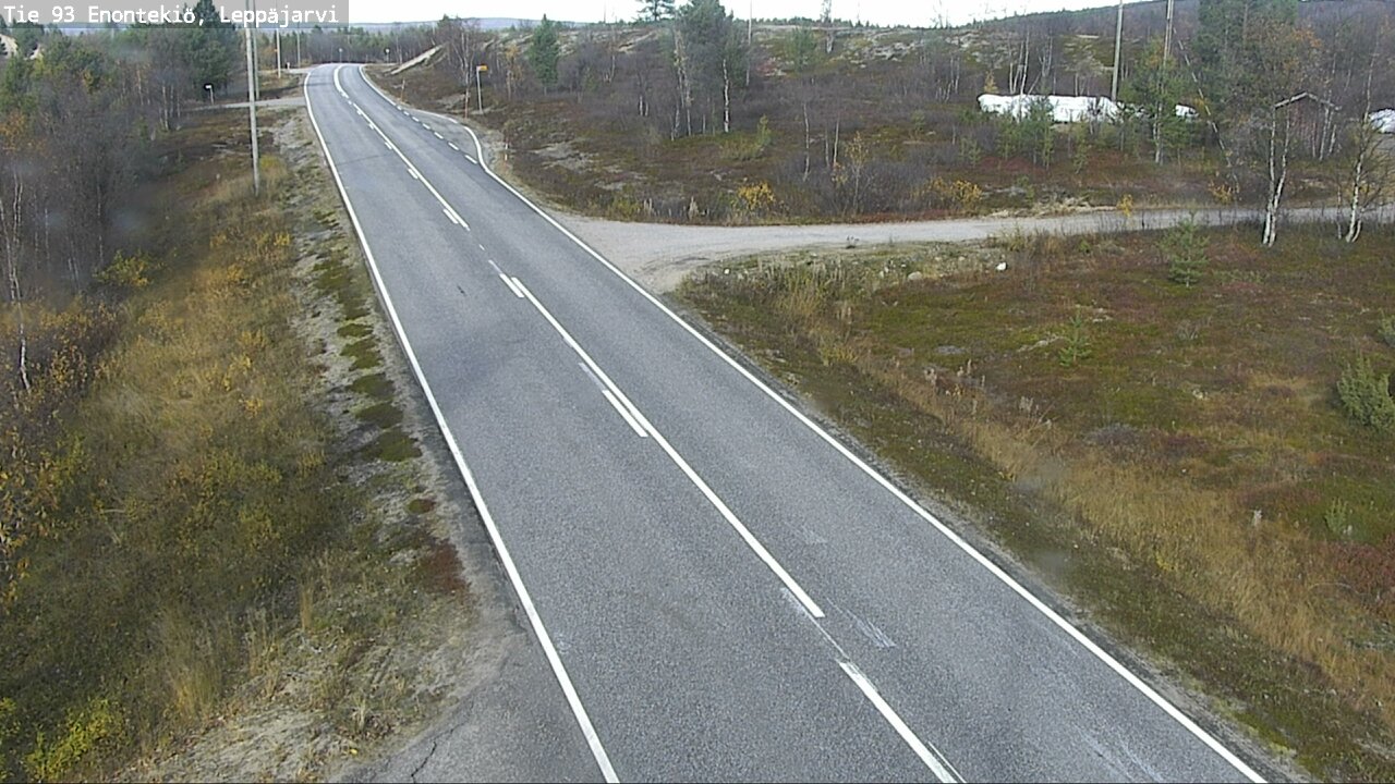 Weather Camera Image Väg 93 Enontekis, Leppäjärvi, Enontekiö, Lappi