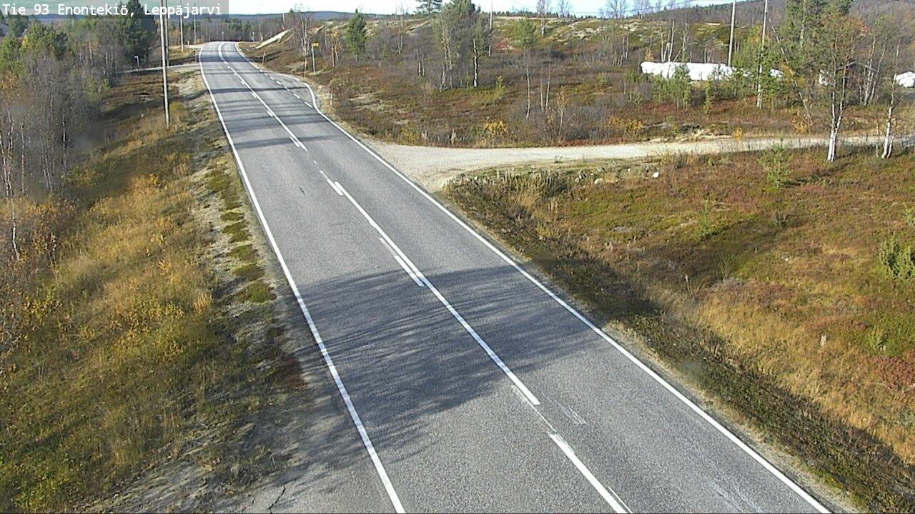 Weather Camera Image Väg 93 Enontekis, Leppäjärvi, Enontekiö, Lappi